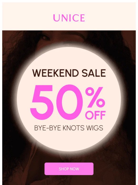 Last 1 day: Half Price Bye-bye Knots Wig