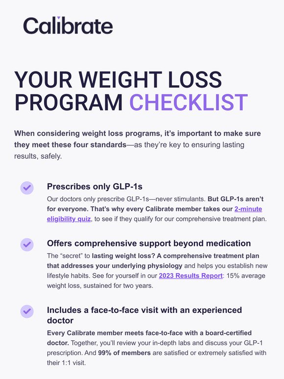 3 standards every weight loss program should meet.