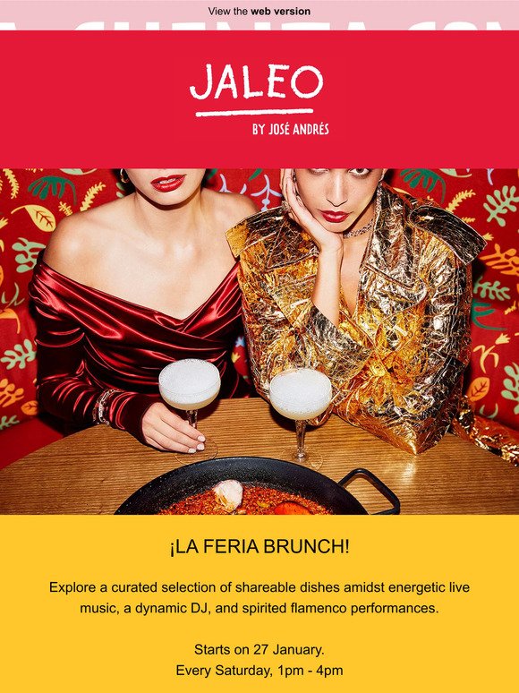 ¡La Feria Brunch At Jaleo! Coming To You This January