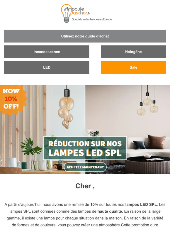 💡Illuminez votre maison avec nos lampes SPL