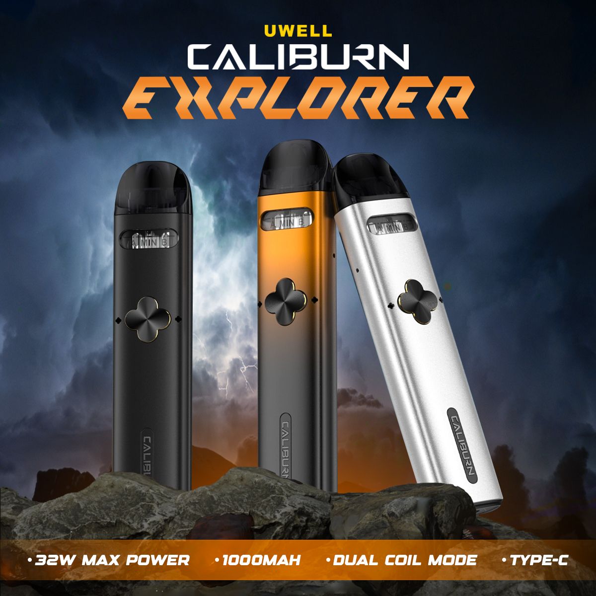 Vapor Empire: 🎉TRY NOW! Uwell Caliburn Explorer Kit⚡ | Milled