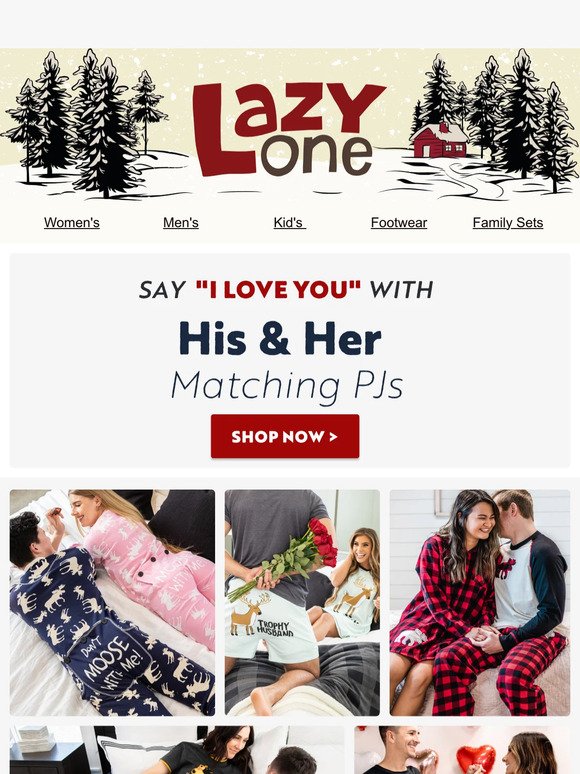 ❤️ Say "I Love You" With Couples Pajamas