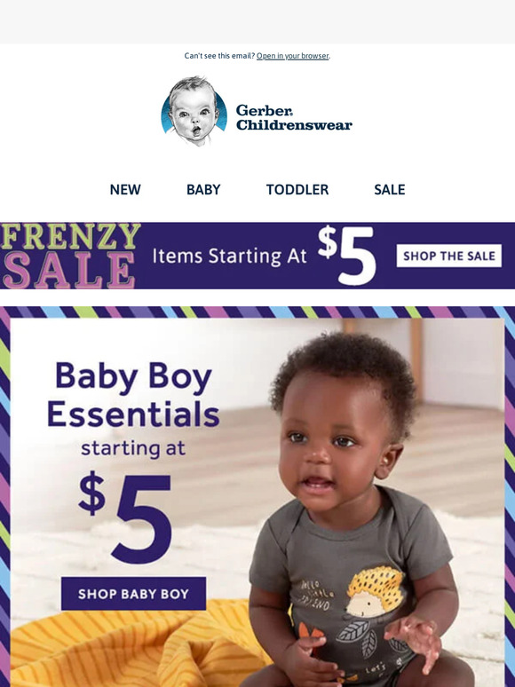 THIS IS BIG: $5 Frenzy Starts Now 🚨 - Gerber Childrenswear