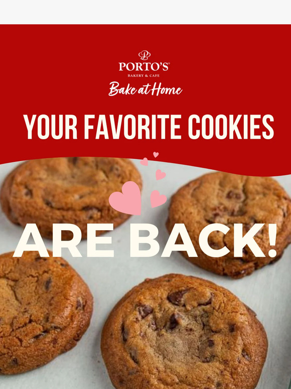 Porto's Bakery Chocolate Chip Cookies Are Back! 💘 Milled