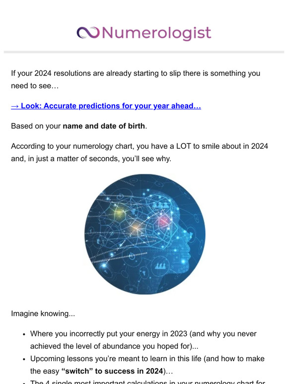 Shockingly accurate predictions.