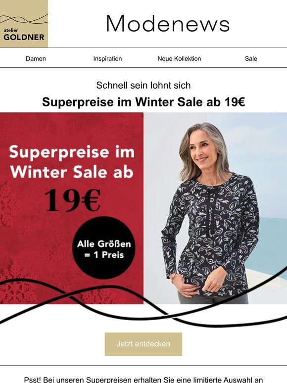 Superpreise im Winter Sale ab 19€