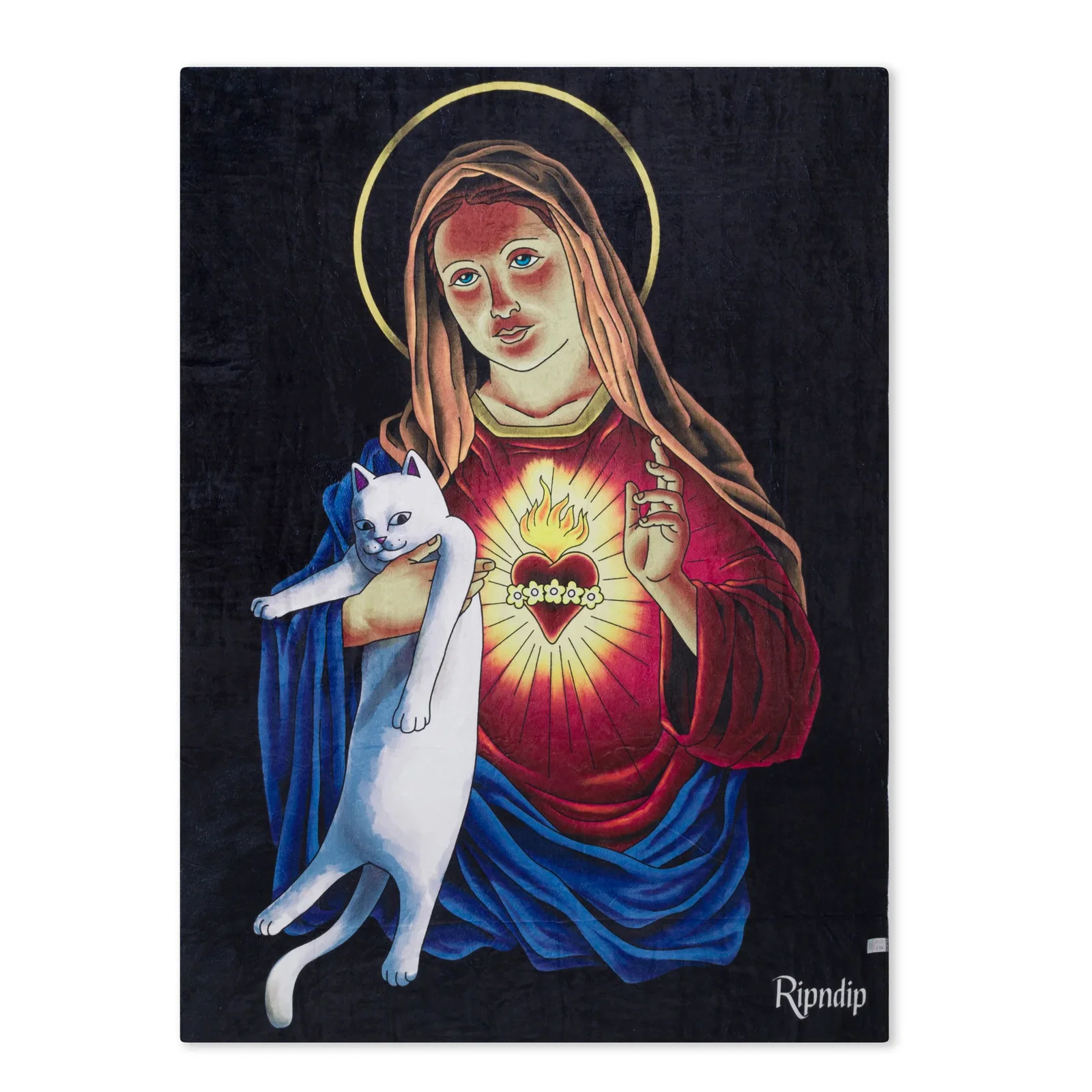 Image of Mother Mary Blanket (Black)