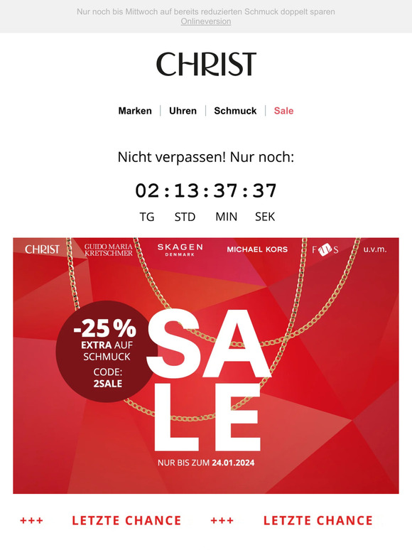 25 % EXTRA-Rabatt endet bald – Letzte Chance!