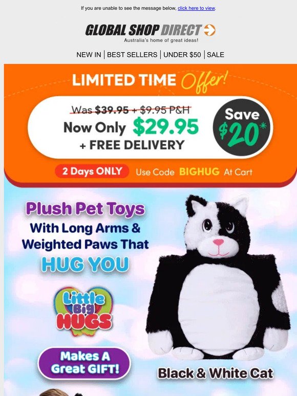 Save $20 on LITTLE BIG HUGS for 2 Days Only!