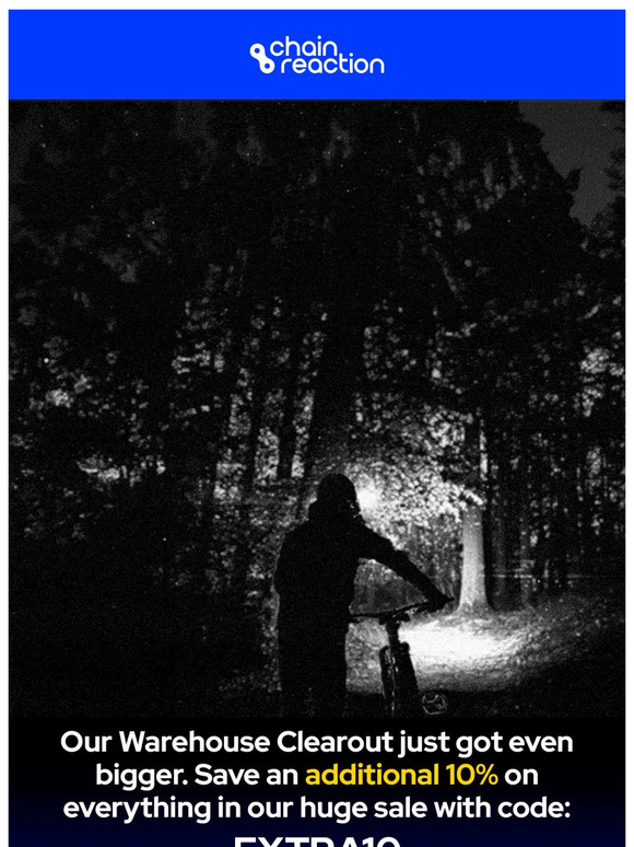 Save an EXTRA 10% on Clearout
