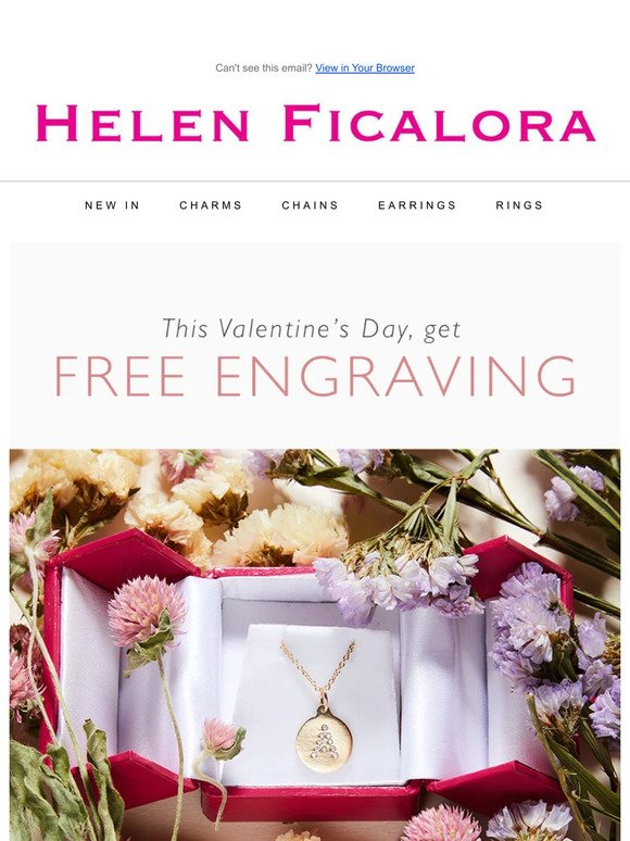 Hurry! Get Free Engraving For Valentines Day ✨