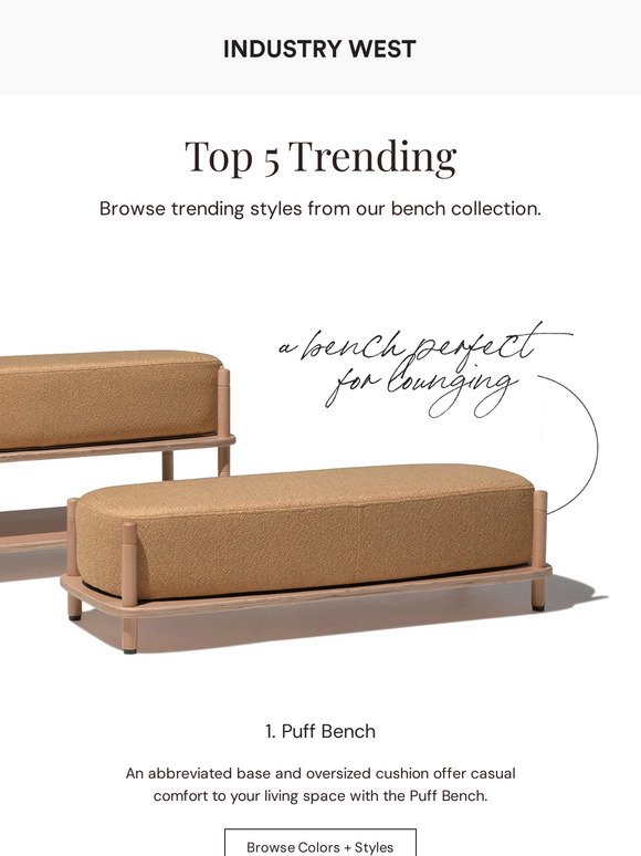 These Are Our Top-Searched Benches 👀
