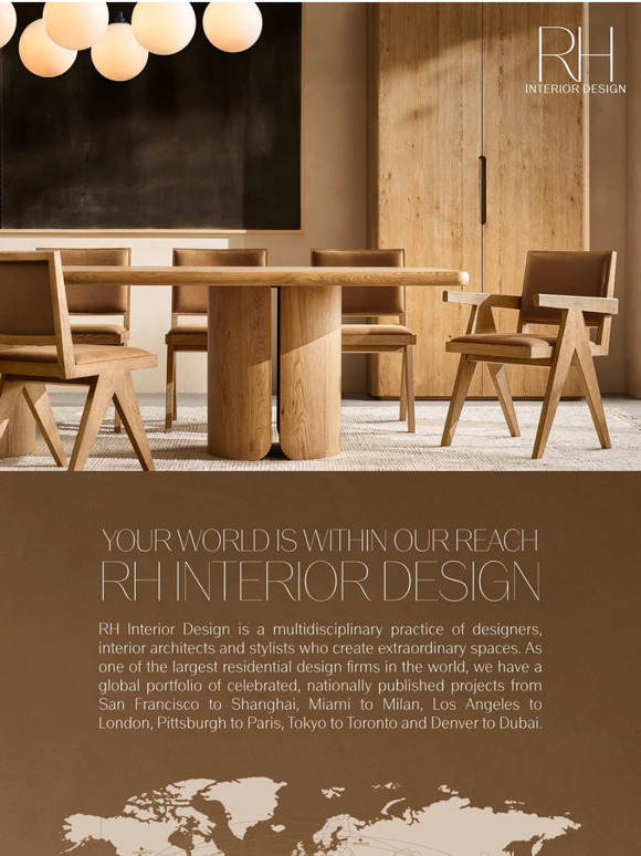 Restoration Hardware Extraordinary Design Services, Complimentary for