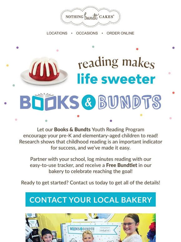 Nothing Bundt Cakes Join Our Youth Reading Program 📚 Milled