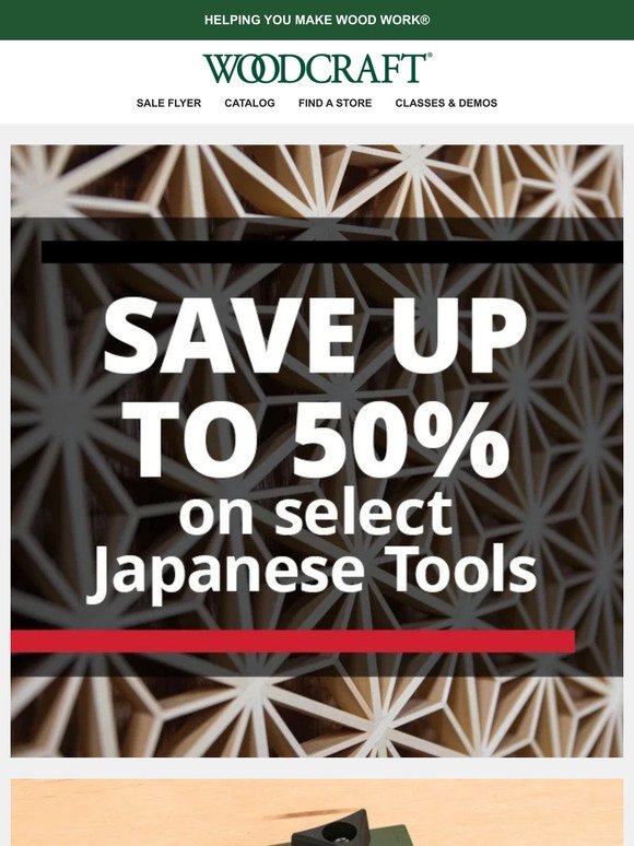 Japanese Hand Tools Up to 50% Off + More Great Deals!