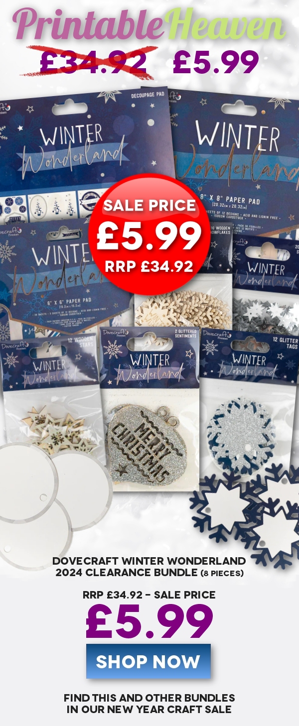 Printable Heaven £5.99, Winter Wonderland 2024 clearance bundle RRP