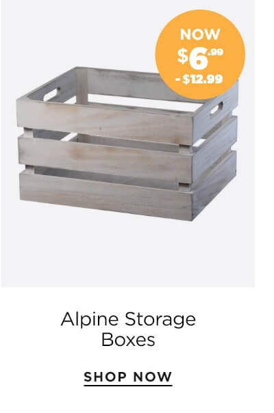 Storage Boxes Alpine Grey now $6.99