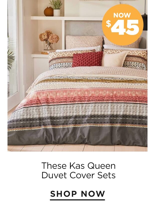 These kas queen duvet cover sets now $45