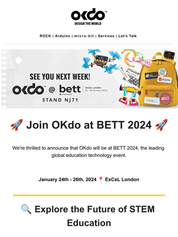 Join us at BETT This Week: Win a £1,000 STEM Classroom Bundle  🔥