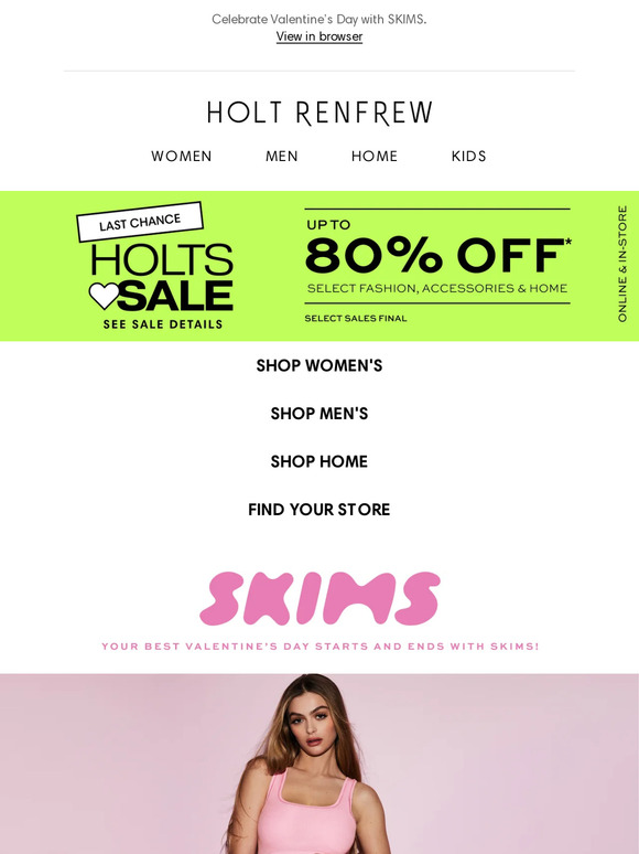 Holt Renfrew - SKIMS, Cotton Collection Discover the