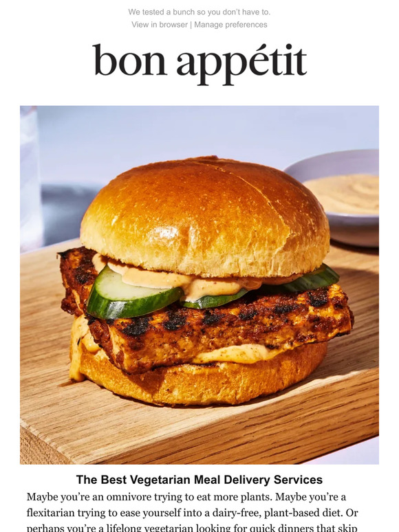 Bon Appétit The Best Vegetarian Meal Kits Milled