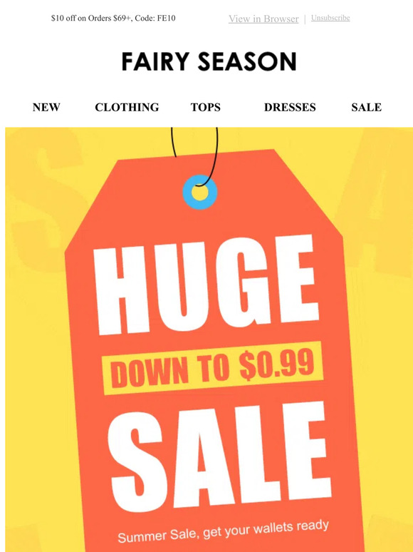 Huge Sale, Down to $0.99!