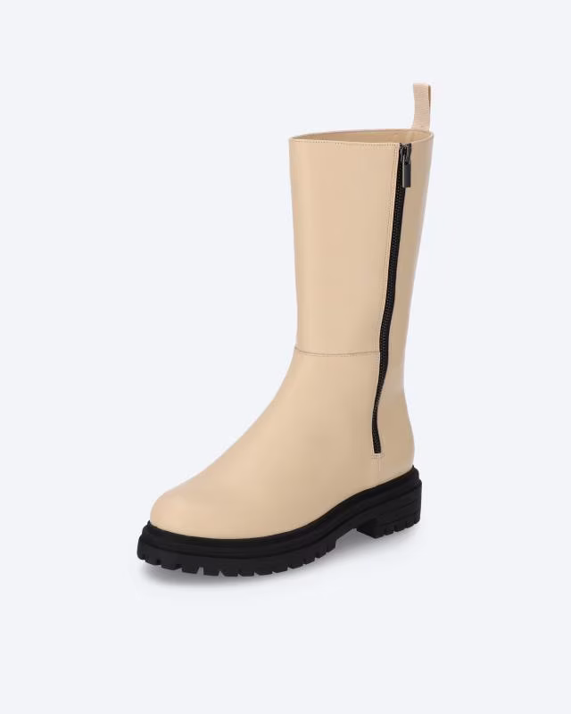 Boot mit Reißverschlussstoffpart
