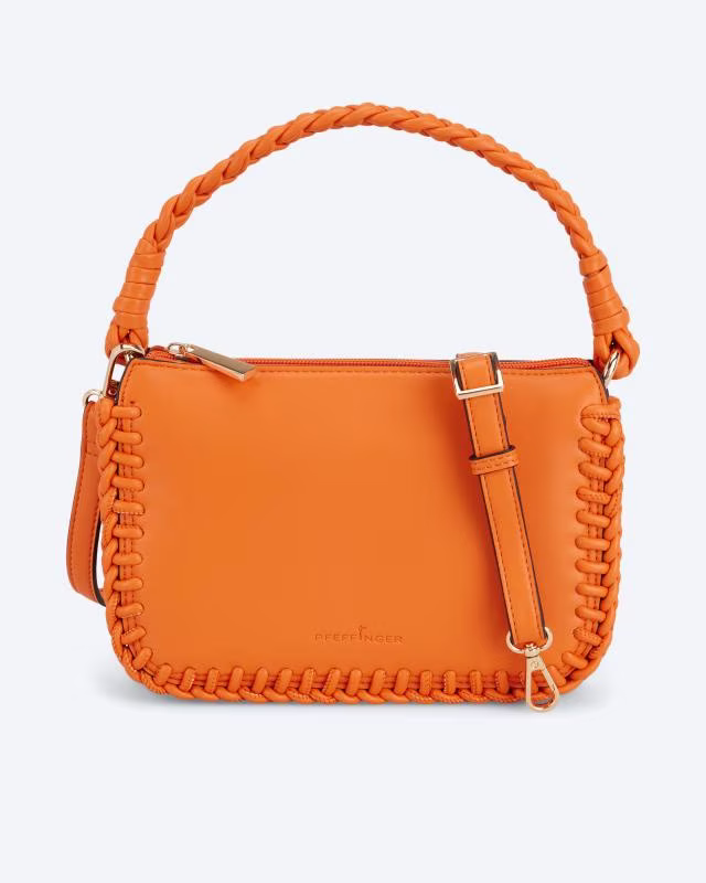 Tasche mit Flechtdetails