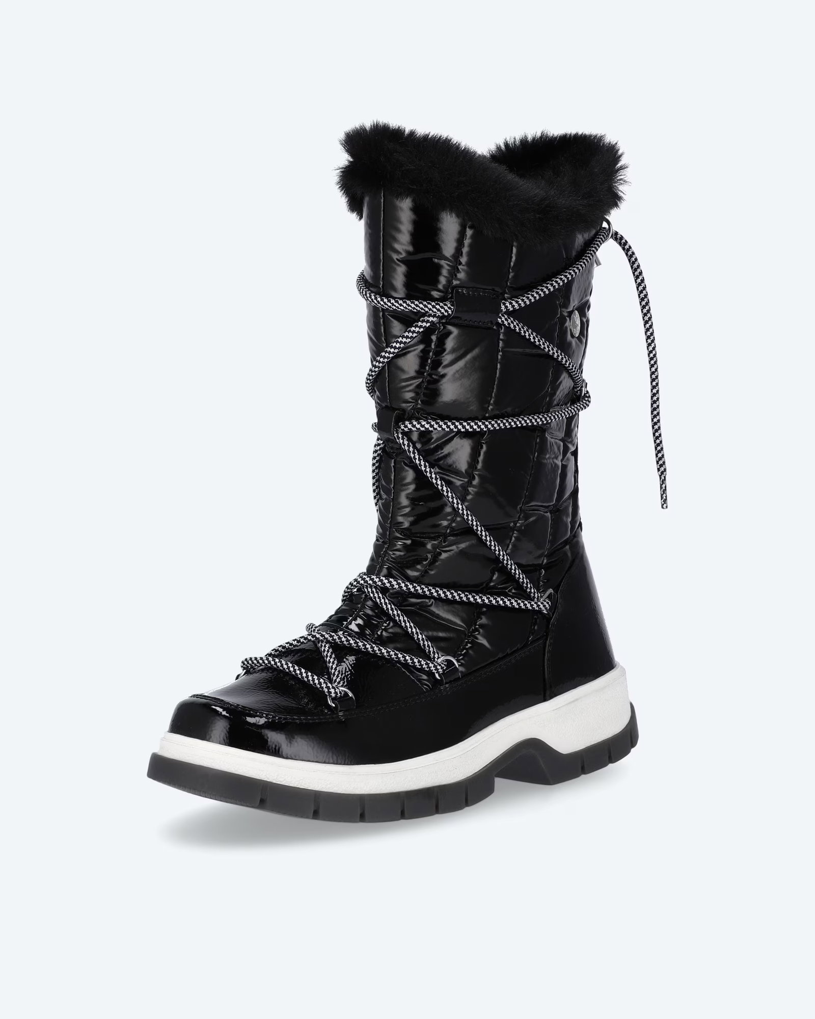 Snowboot mit Fellkragen