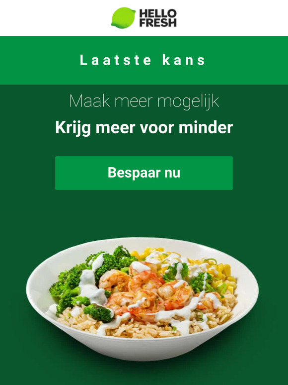 🚨 Laatste kans op tot wel € 90 korting!