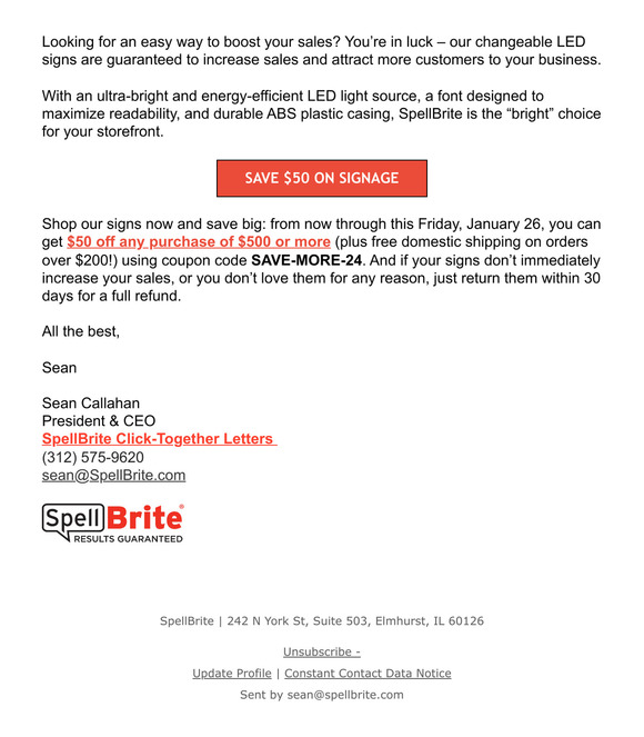 Save Big on LED Business Signage