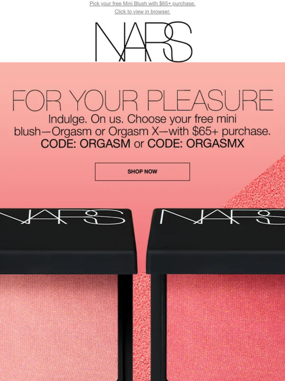 NARS Email Newsletters Shop Sales, Discounts, and Coupon Codes