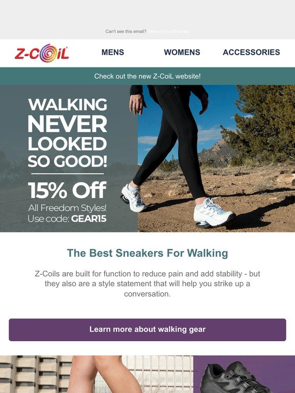 Gear up for your next walk
