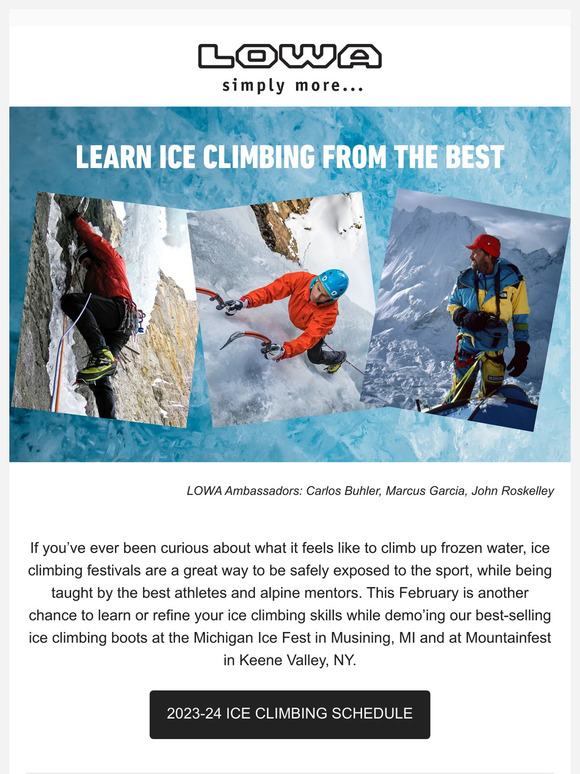 Get to Know our Ice Climbing LOWA Athletes