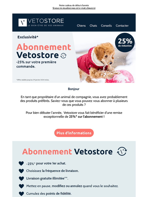 EXCLUSIVITE : -25% sur votre 1er abonnement