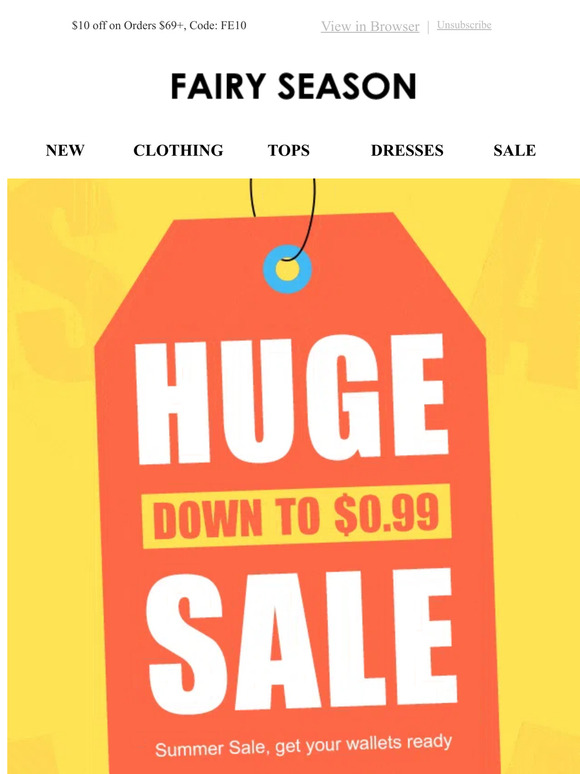 Huge Sale, Down to $0.99!