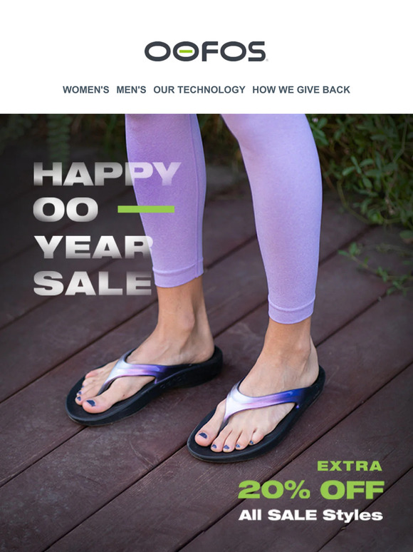 oofos final sale