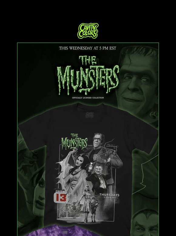 🦇 THE MUNSTERS this Wednesday! ⚰️