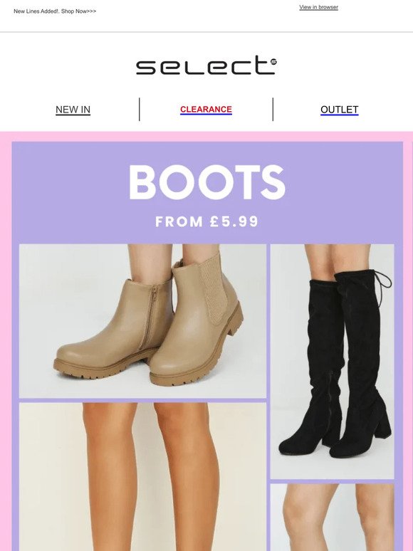 🔥 Massive Clearance: Boots From £5.99 😘