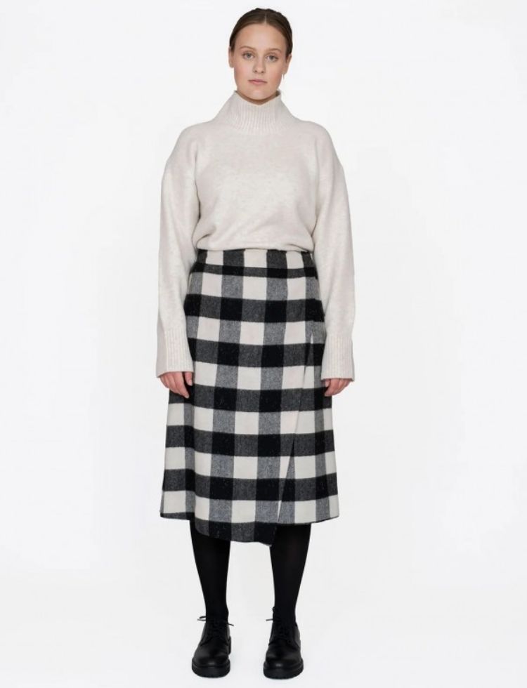 The Assembly Line Sewing Pattern Asymmetric Midi Skirt