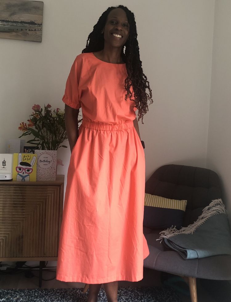 mscookiemonster wearing The Assembly Line Cuff Dress