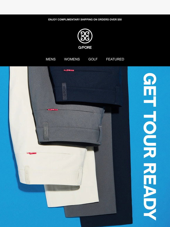 G/FORE: Tour Time: Meet The New Tech Tour Pant | Milled