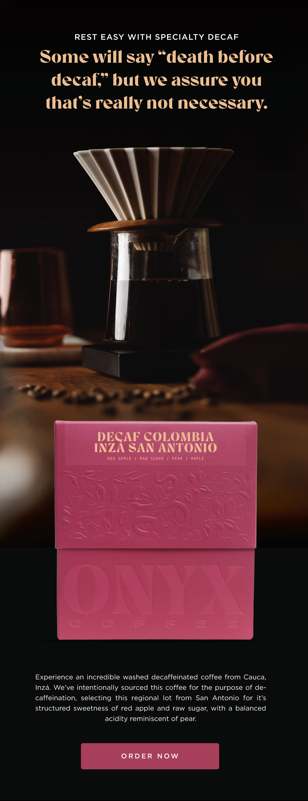 Decaf Colombia Inzá San Antonio