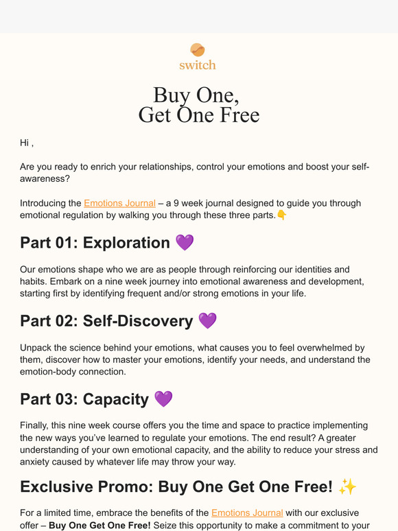 Achieve Emotional Balance with the Emotions Journal 💜