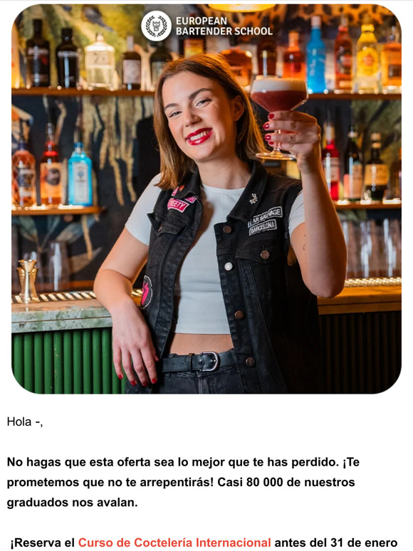 —, ¿no cogiste la oferta pronto? ¡Pues esta última llamada es para ti!