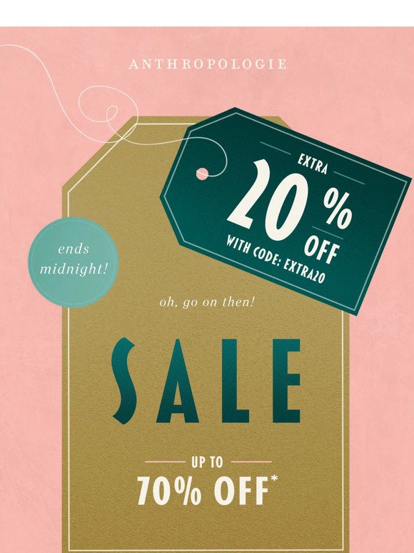 Last chance for EXTRA 20% OFF SALE (srsly!)