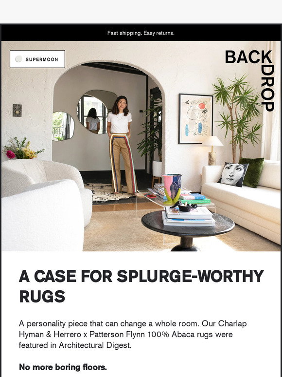 Backdrop: RUGS! As Seen In Architectural Digest. | Milled