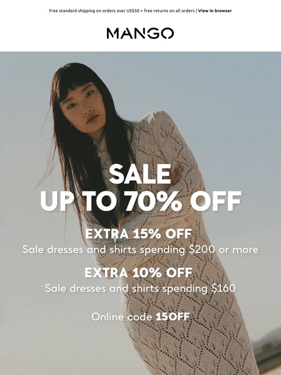 Mango Email Newsletters Shop Sales, Discounts, and Coupon Codes