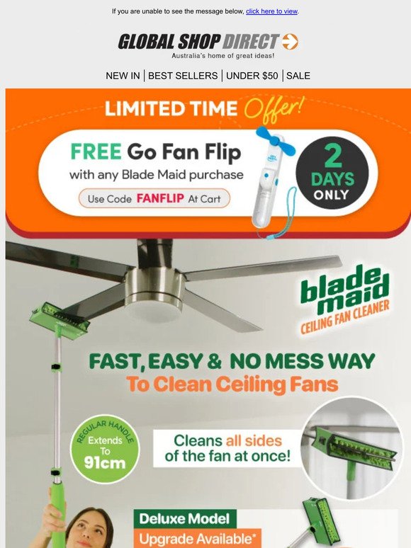 FREE Go Fan Flip With Any Blade Maid Purchase!
