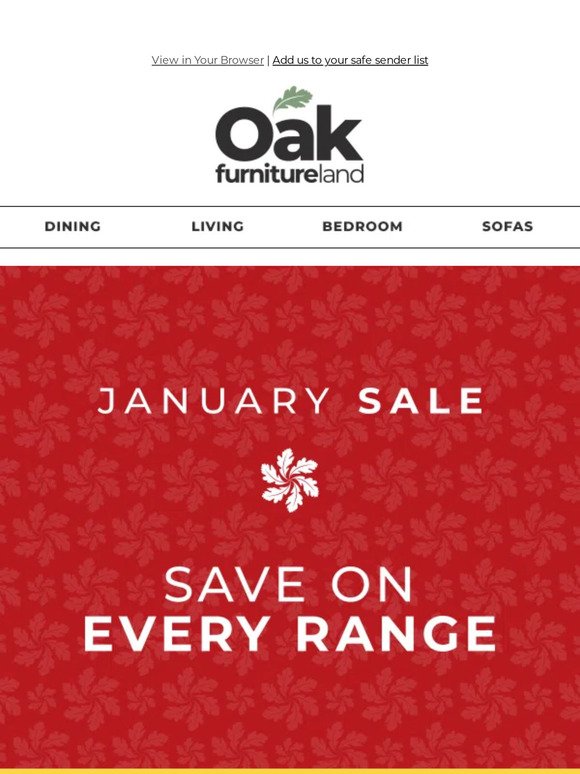Still time to shop our January Sale